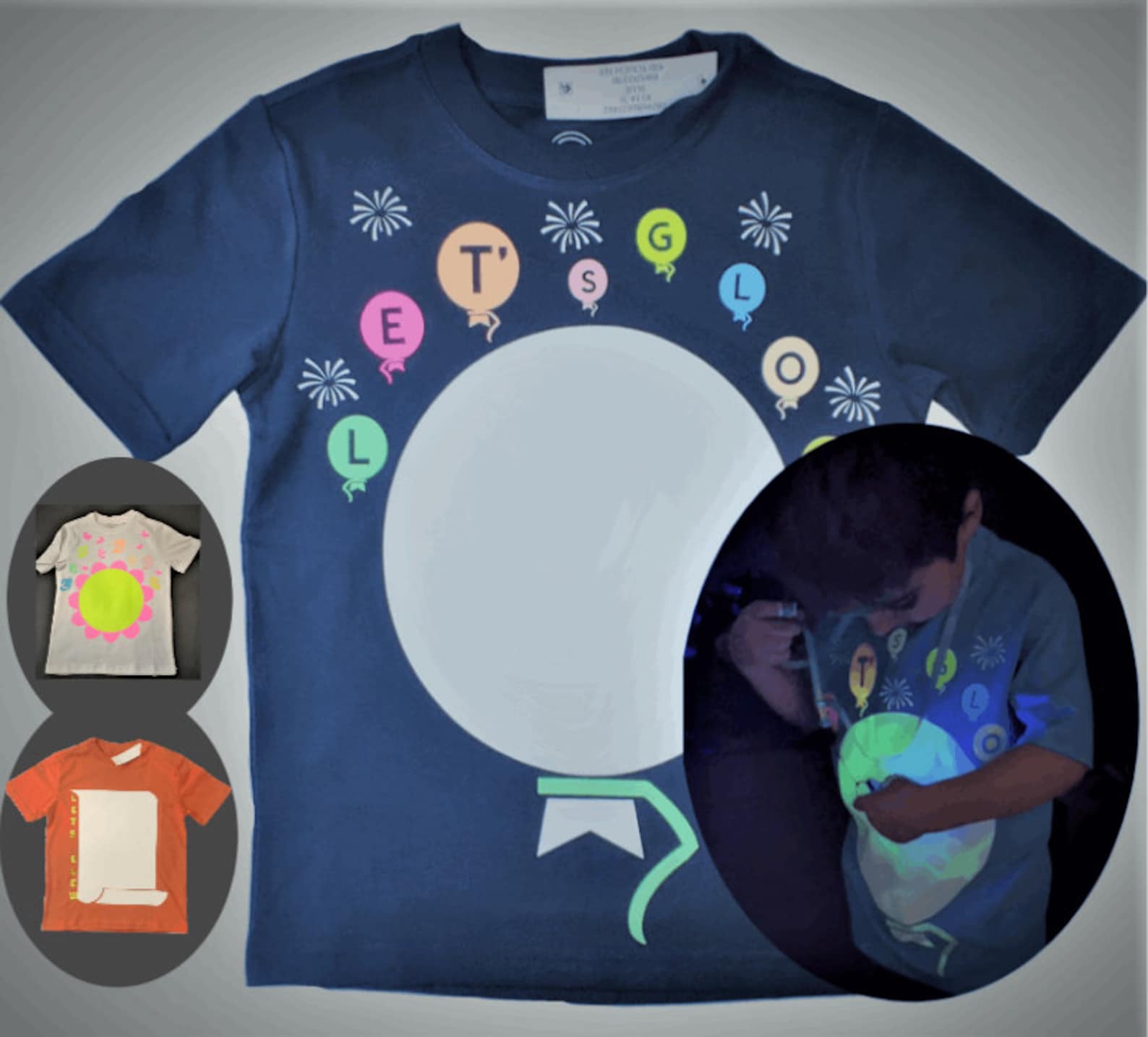 Illuminated Interactive Glow in the Dark Tshirtfun for Etsy