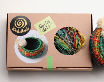 DIY Raffia Spiralkorg Kit | Juldekorationshantverk