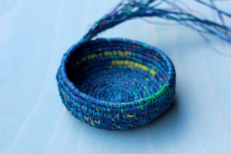 Coil Basket Kit coral Reef DIY Basket Weaving Kit Raffia Etsy