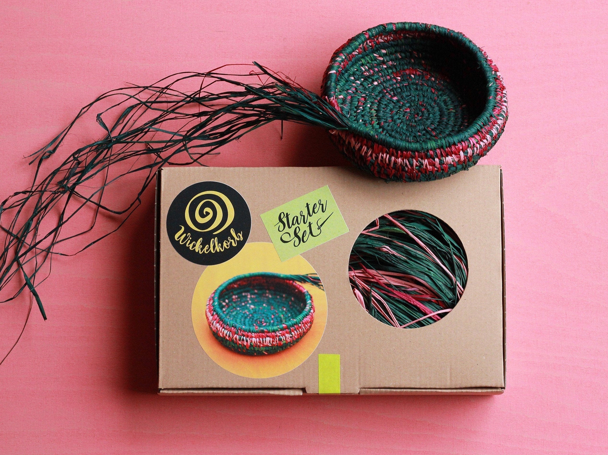 Coil Basket Kit forest Flower DIY Basket Weaving Kit Etsy