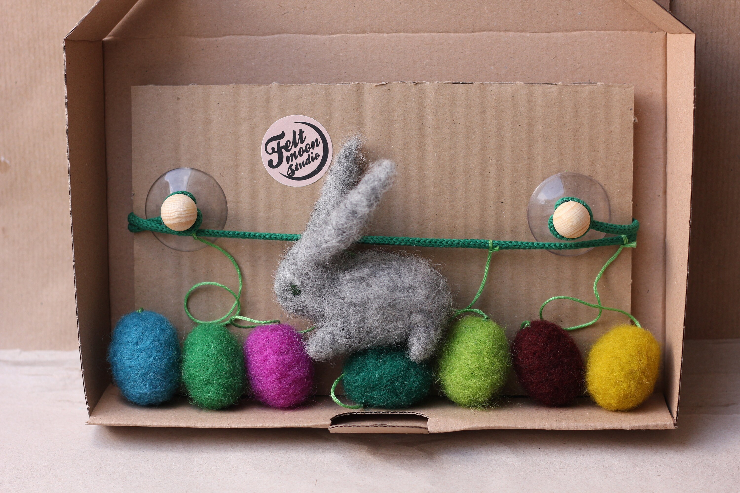 Ostergirlande Handgemachte Osterdeko fürs Fenster Etsy