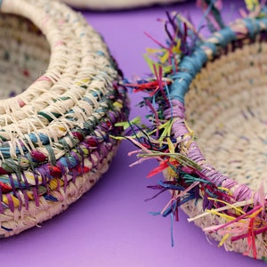 Coil Basket Kit Confetti DIY Basket Weaving Kit Raffia Basket DIY Craft Kit Coil Basket Kit Wickelkorb Easter Basket Present image 8