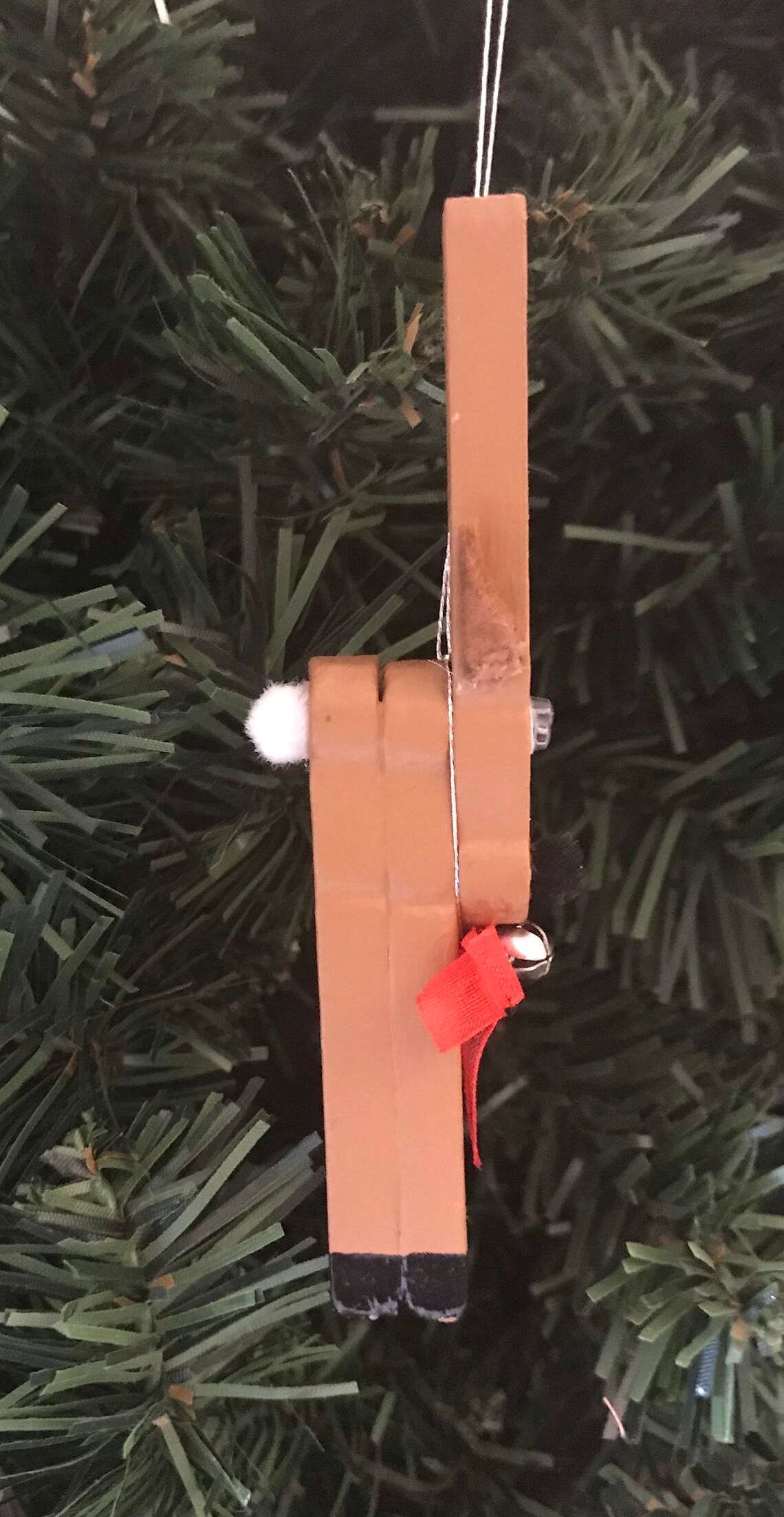 Clothespin Reindeer Ornament Etsy
