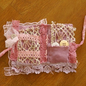 Small sewing case nostalgic in old pink/violet image 4