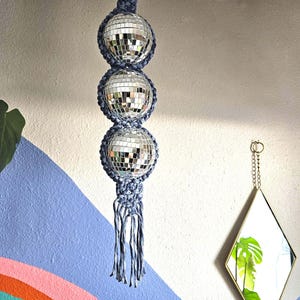 Custom Disco Spinner, 444, Party Dekoration, Disco Makramee, Spiegelball