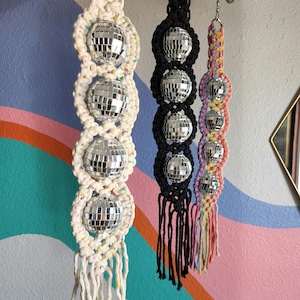 4 Tier Mini Disco Spinner - 2222 - Macrame Disco Hanger