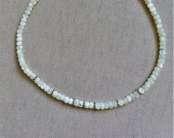 Necklace natural pearls of mother-of-pearl shells