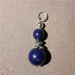 4 cm pendant natural pearls lapis lazuli Tibetan silver braces