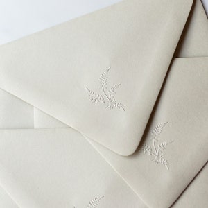 Fern Embosser, Fragile Fern, Envelope Embosser, Emboss Wedding Envelopes, Fern with Roots Embosser, Woodland Fern Wedding Embosser