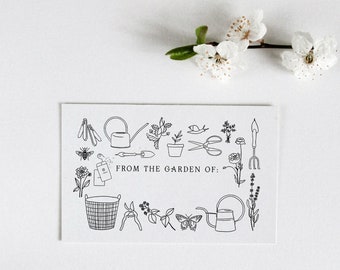 From the Garden of Stamp | Home Gardening Labels | Farm Fresh Labeling | Gardening Tools Stamp | Flower Shop Stamp | Florist Tools Logo