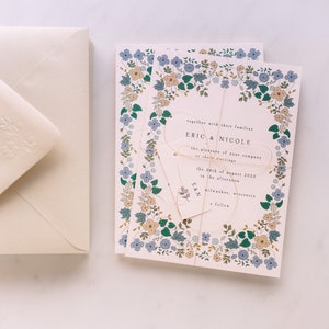 BEATRICE Invite | Wedding Invitation, Floral Wedding Invitation, Wildflower Wedding Invites, Scandinavian Florals, Flowers, Garden Wedding