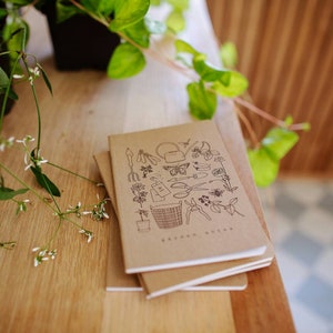 Garden Notes Notebook, Garden Tools, Gardening Tools Art, Notebook For Garden, Greenhouse Notes, Mini Notebook, Pocket Notebook, Small Notes image 2