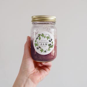 DIGITALE DATEI, Aufkleber Selbstgemachte Marmelade, Brombeermarmelade, Aufkleber für Bauernmarkt, Hochzeiten, Marmeladeetikett zum Verschenken, Himbeermarmelade