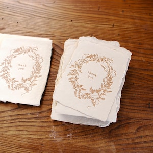Merci carte pour note de Zazzle.be Liste d'envies Vous avez des idées ? Carte typographique, carte fougères, papier fait main avec enveloppe