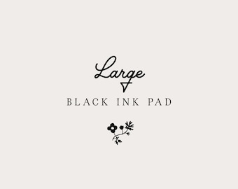 Large Black Ink Pad