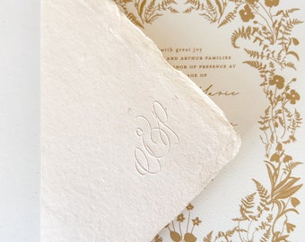 Monogram Embosser | Simple Envelope Embosser, Emboss Wedding Envelopes, Letter Monogram Embosser, Simple Wedding, Cursive Embosser Modern