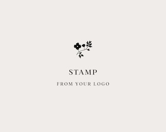 Stamp From Your Design | Wood Rubber Stamp From Your Logo