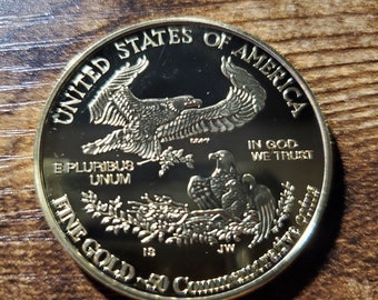 Flying Eagle, Gold Clad  Commemorative Coin