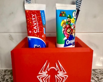 Spider-Man Toothbrush & Toothpaste Holder