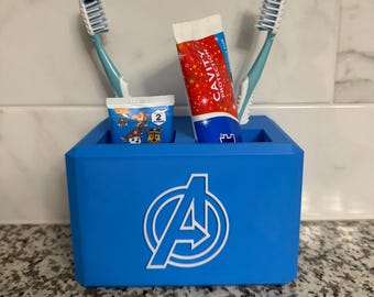 Avengers Toothbrush & Toothpaste Holder