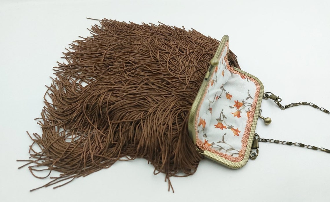 Fringe Supply Bag Weekender Bag With Fringe Fringe Crossbody Etsy