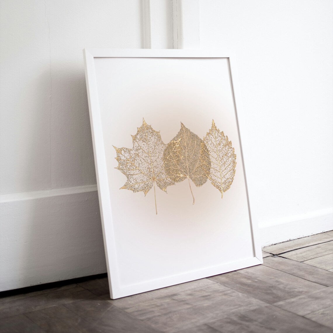 Skeleton Leaves Wall Art Botanical Theme Print Country Cottage Wall ...