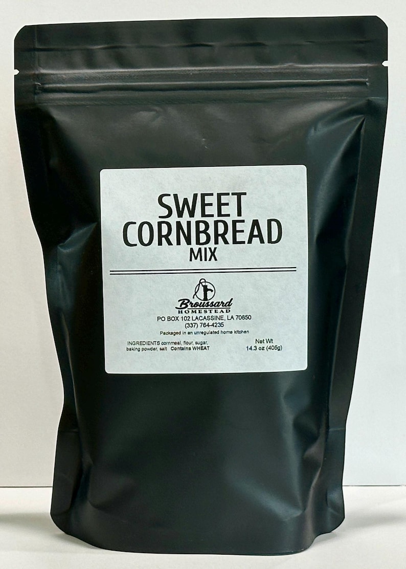 Cornbread Label Color Sweet Cornbread Mix - Etsy
