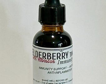 Elderberry Tincture with Hibiscus