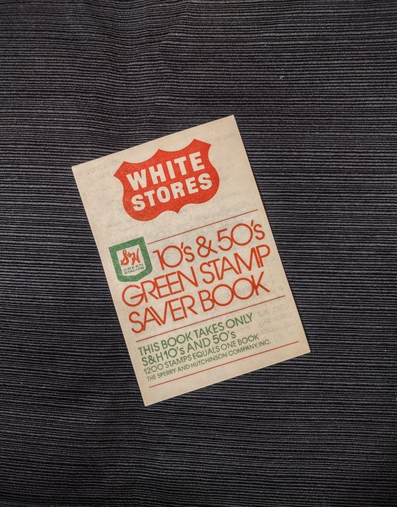 Vintage S & H Green Stamps Saver Book Etsy