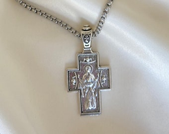 cross necklace, cross pendant, virgin mary necklace, cross necklaces, mothers day gift,