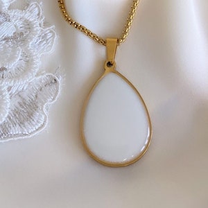 DIY Mother's milk keepsake jewelry Keepsake Necklace Kit: Teardrop Pendant