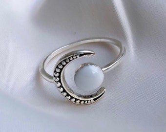 Kit de joyería DIY de leche materna: Anillo ajustable de plata 925