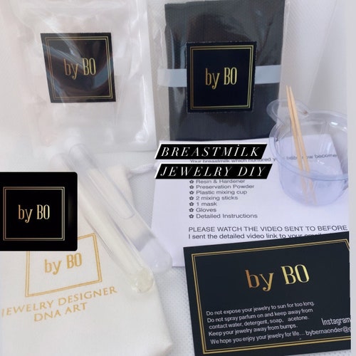 Breastmilk Jewelry KIT Breastmilk Diy Kit Keepsake Jewelry Etsy