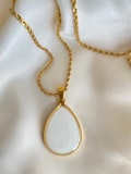 DIY Breastmilk Jewelry Necklace Kit: Teardrop Pendant & Chain product logo