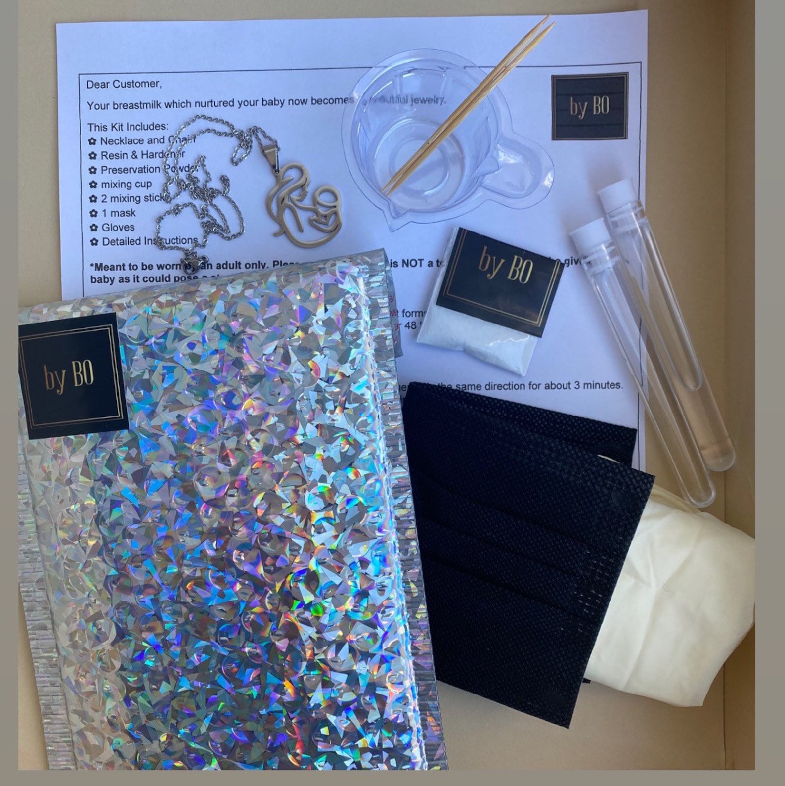 Breastmilk Jewellery Necklace Breastmilk Jewelry Kit Etsy