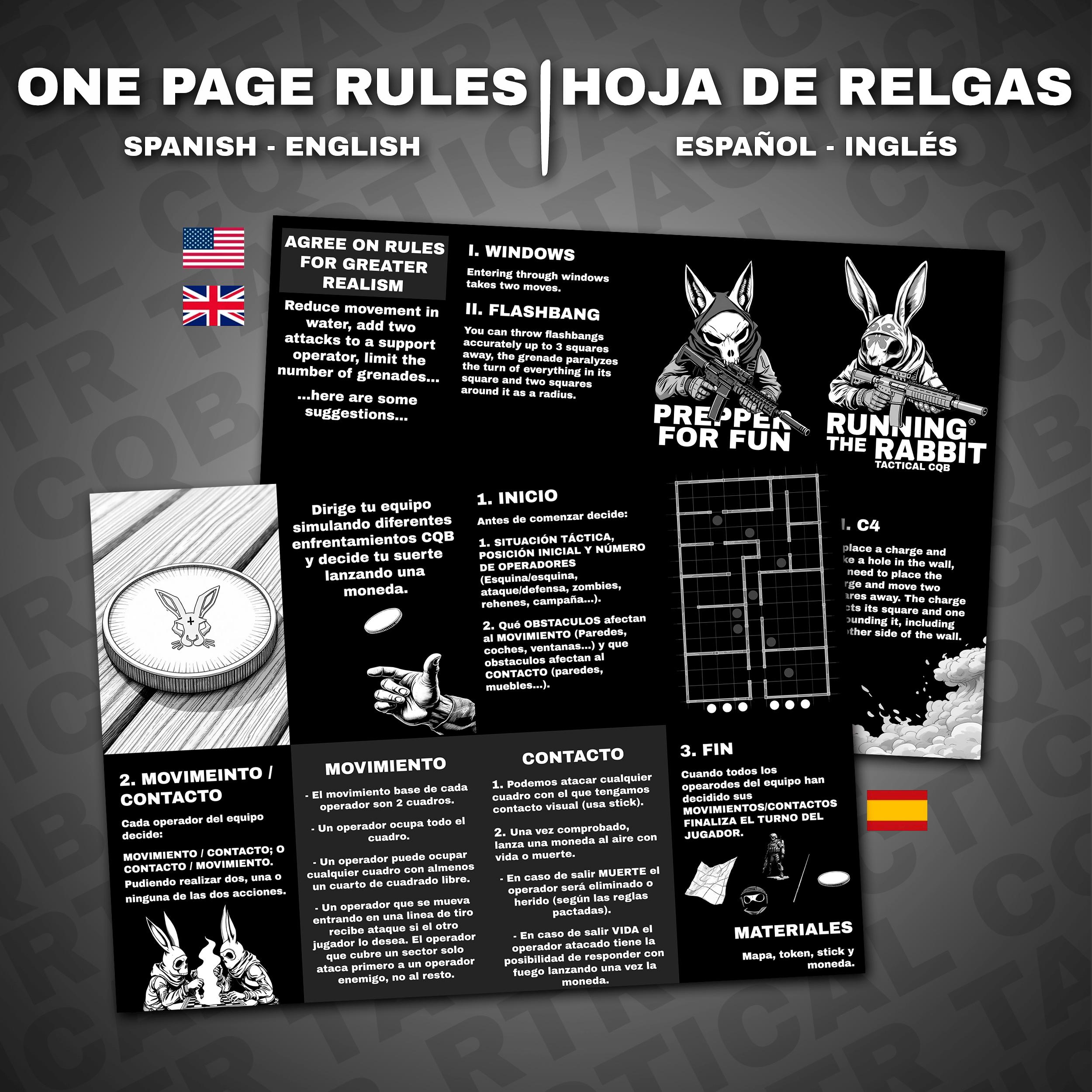 Run The Rabbit Running the Rabbit – Complete Tactical CQB Wargame | Print and Play ...