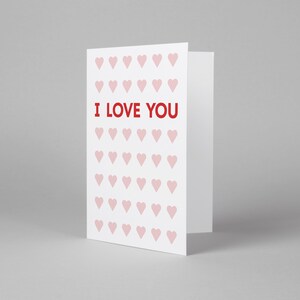 Printable Valentines day card, Anniversary I Love You Card with Hearts, instant download, Wife, Husband Girlfriend, Boyfriend, Printables