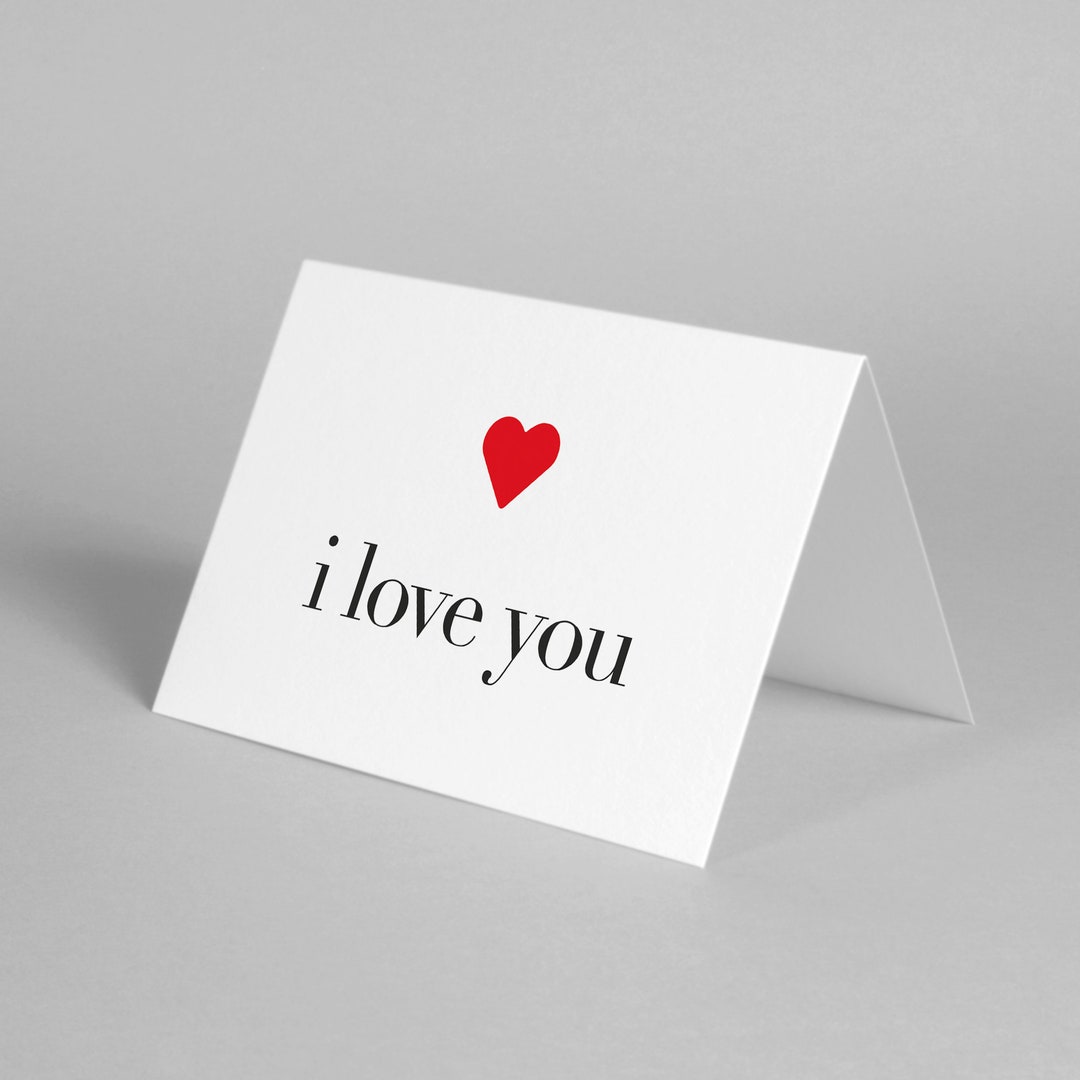 Printable Valentines Day Card I Love You Anniversary Card Digital Download Instant Download