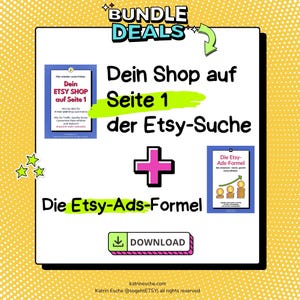BUNDLE  Die ETSY Ads Formel, Werbung auf ETSY Anleitung, Etsy shop eBook, Etsy Marketing