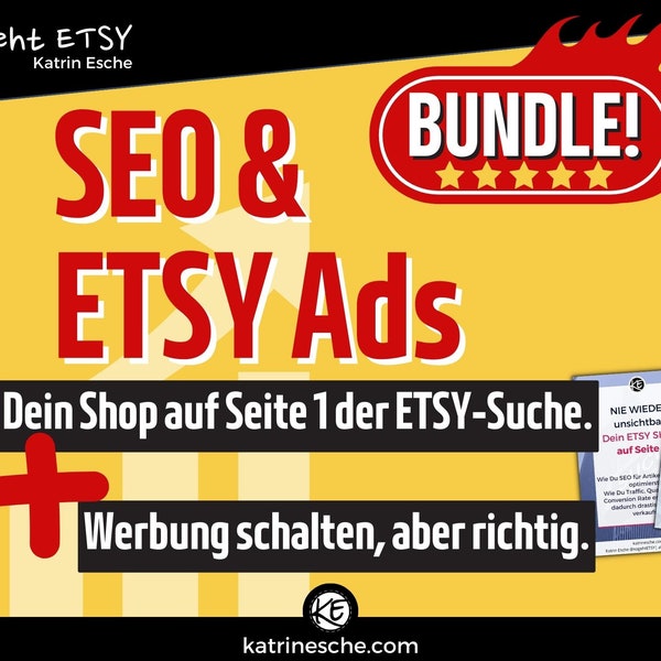 BUNDLE  Die ETSY Ads Formel, Werbung auf ETSY Anleitung, Etsy shop eBook, Etsy Marketing