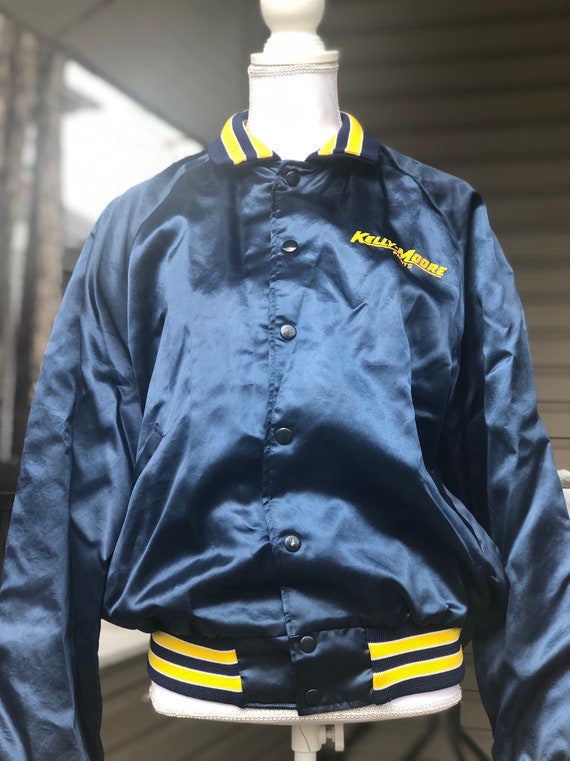 blue satin jacket