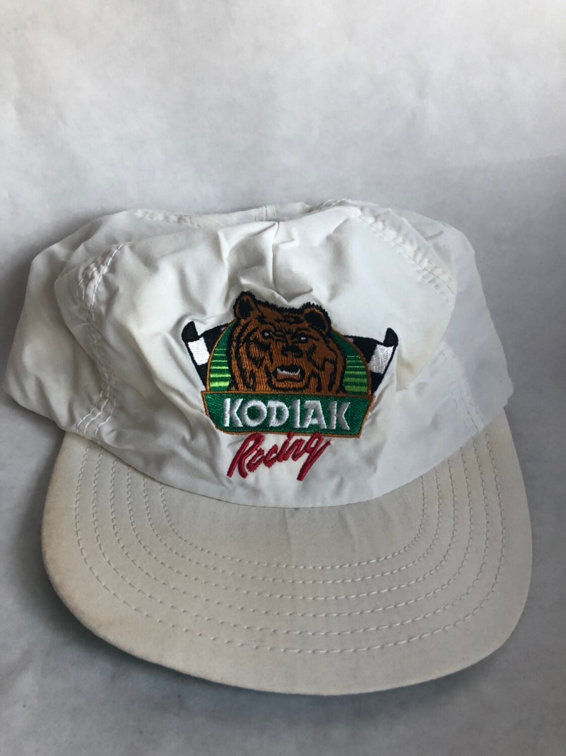 True Vintage White Kodiak Racing 
