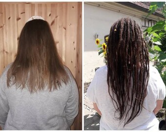 10 Light Blonde Remy 100 Human Hair Dreads With Loop 5 Se Etsy