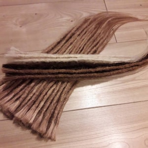 30, 40, 50 cm real hair dreads - high-quality dread extensions dreadlocks dread extensions - brown blonde dark blonde black!