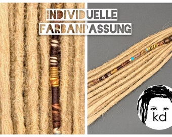 Echthaar Dreads - individuelle Farbanpassung! Hochwertige Dreadextensions Dreadlocks Dreadverlängerungen - alle Längen!