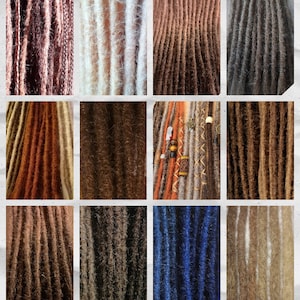 Real hair dreads - individual color adjustment! High-quality Dreadextensions Dreadlocks Dread extensions - all lengths!