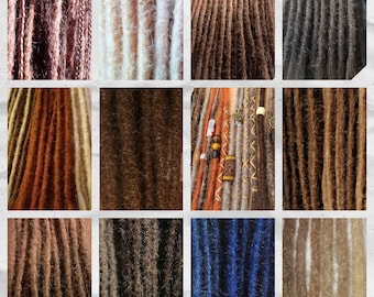 Real hair dreadlocks - custom color matching! High-quality dreadlock extensions - all lengths!