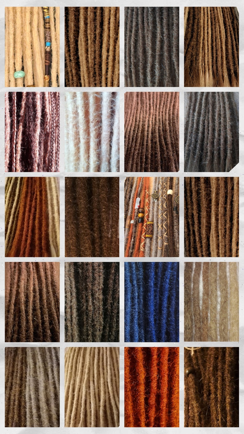 Echthaar Dreads individuelle Farbanpassung Hochwertige Dreadextensions Dreadlocks Dreadverlängerungen alle Längen Bild 1