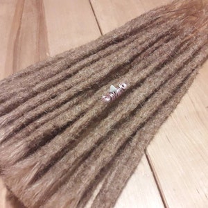 Dreadset 50 cm dark blonde real hair dread extensions 20&quot; dreads dreadlocks dread extensions real human hair worldwide shipping