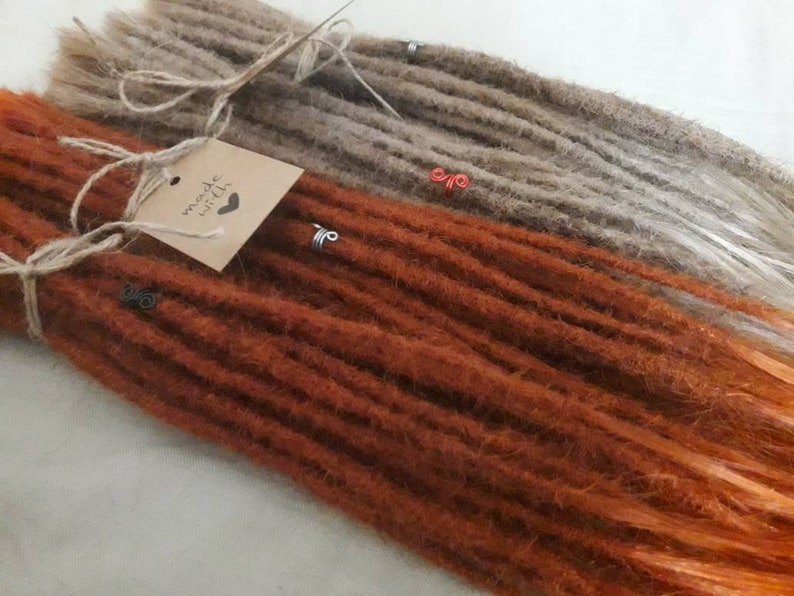 30 cm Echthaar Dreads hochwertige Dreadextensions Dreadlocks Dreadverlängerungen alle Farben Bild 3